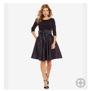 Black taffeta little black dress